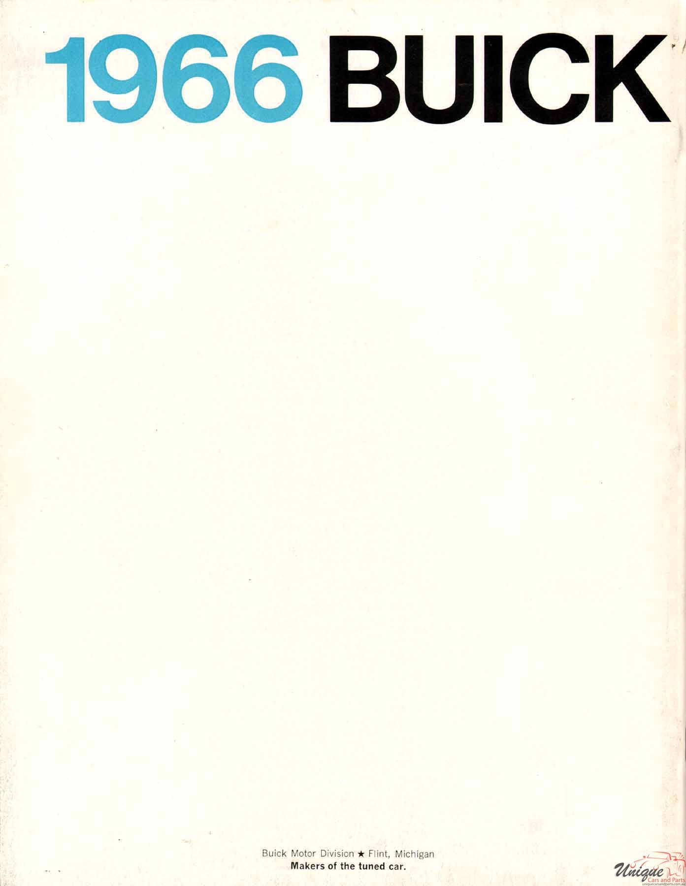 1966 Buick Prestige Brochure Page 1